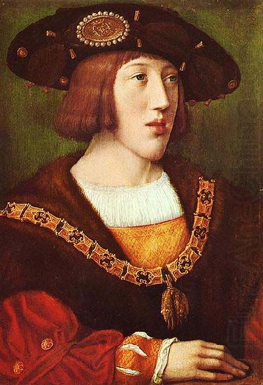 Bernard van orley Portrait of Charles V china oil painting image